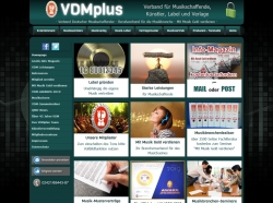 Musikbranchenverband VDMplus mit frischem Internetauftritt