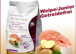 Getreidefreies Welpen Trockenfutter und Junior Hundefutter Plus 18